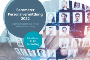 Titelseite der Studie "Barometer Personalvermittlung 2022"